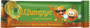 Батончик фруктовый «Цитрус» с апельсином, 40 г